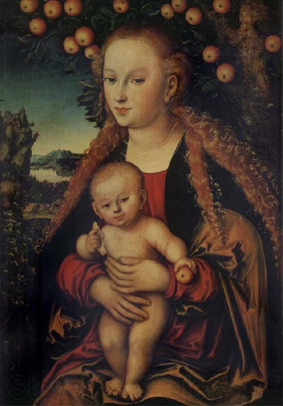 Lucas Cranach the Elder THe Virgin and Child under the Apple-tree Spain oil painting art